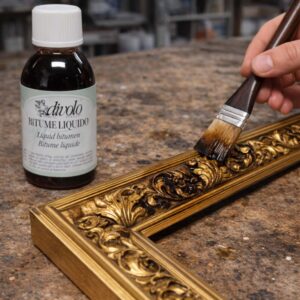 bitume liquido patina per foglia ad oro divolo