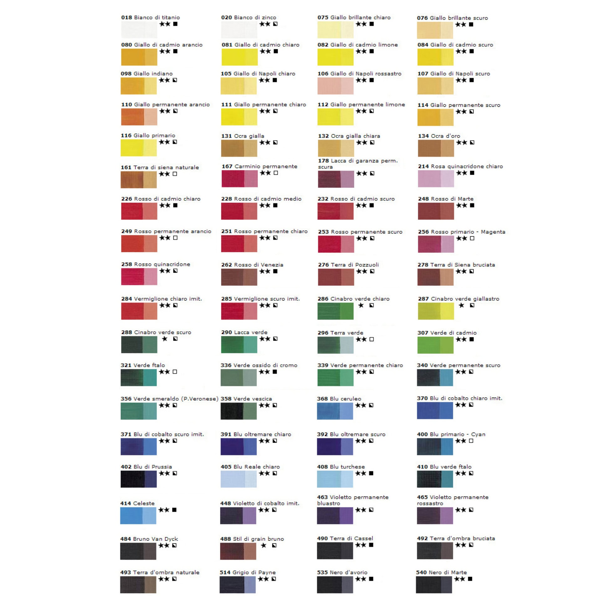 cartella colori, colori ad olio maimeri classico 20 ml cartella colori, colori ad olio maimeri classico 20 ml