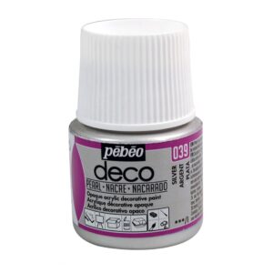 acrilico pebeo deco argento 39 45 ml