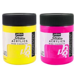 acrilico pebeo studio 500 ml fluo