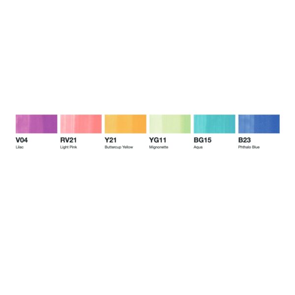 Pennarelli copic Ciao colori pastel pz 6