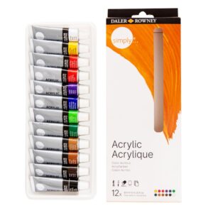 Daler Rowney scatola 12 tubi acrilico