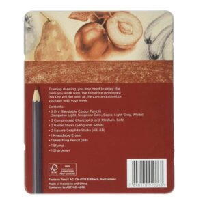 Cofanetto Metallo Starter Dry Art Set – 16 Pezzi per Disegno e Illustrazione
