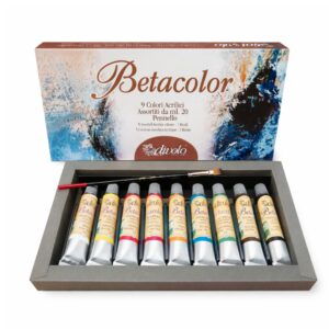 Set 9 Colori Acrilici Betacolor Divolo