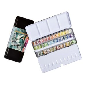 acquerelli renesans box metallo 36 pz