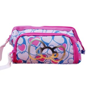 astuccio tinta unita hello kitty bustina con tasca frontale rosa fucsia