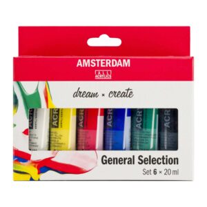 acrilico amsterdam 6 pz da 20 ml set talens