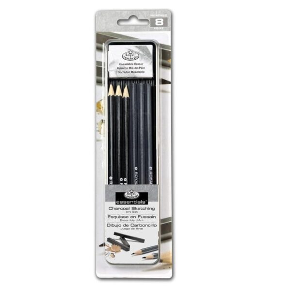 Set Disegno Royal & Langnickel Mini Tin – Matite e Carboncini in Latta Compatta per Schizzi Artistici