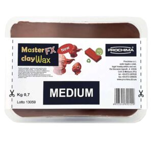 Prochima Master Clay Wax Medium 0,7 kg – Plastilina Professionale per Modelli, Esente da Zolfo