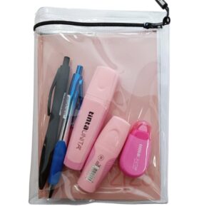 diario tinta unita con accessori tinta unita rosa pastello