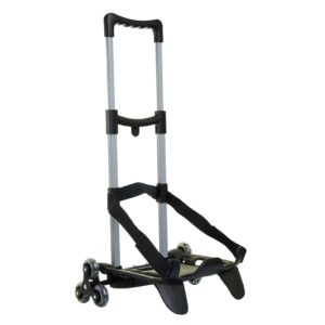Carrellino Seven® BE BOX Trolley 3 Ruote – Pieghevole, Leggero e Robusto per Zaino Scuola nero