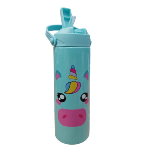 borraccia termica tinta unita kids unicorno