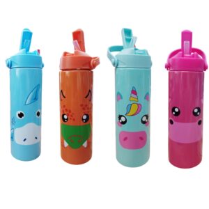 borraccia con beccuccio tinta unita kids 550 ml animali