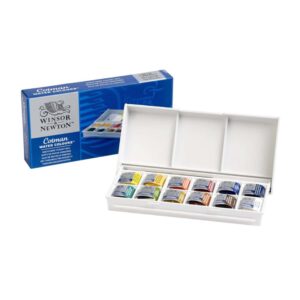 Acquerelli Winsor Newton cotman Set 12 Mezzi Godet