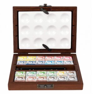 Set Acquerelli Professionali Renesans 24 scatola in legno
