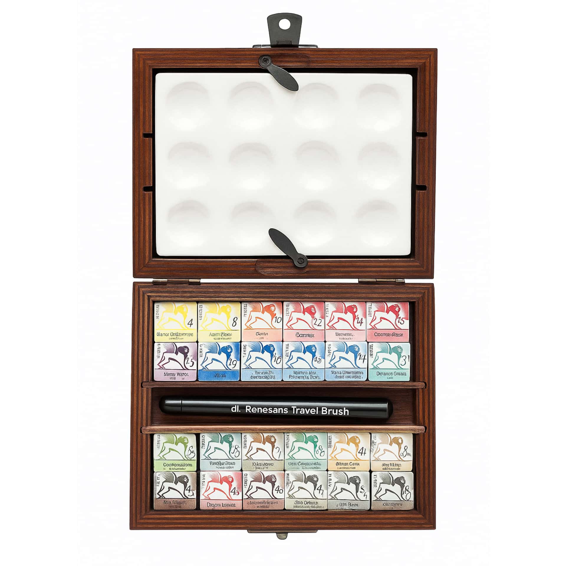 Set Acquerelli Professionali Renesans 24 scatola in legno interno Set Acquerelli Professionali Renesans 24 scatola in legno interno