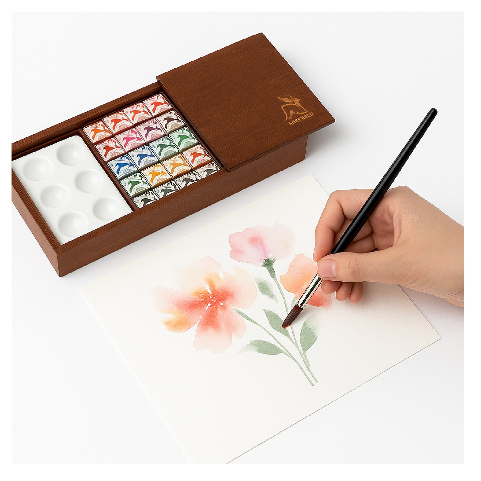 scatola acquerelli rene sans 25 pezzi prova scatola acquerelli rene sans 25 pezzi prova