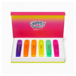 Set con 6 Evidenziatori tintaunita glitterati fluo