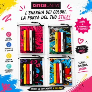 diari scuola tinta unita collezione 2026/2027 con art marker